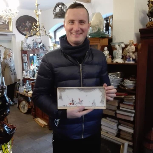 Odwiedziny kolekcjonerki w Berlinie, Targów Świątecznych, lokalnych antykwariatów, targów antyków oraz Fabryki KPM Berlin