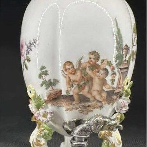 Królewska Miśnia ok 1750 rok – Naczynie z kranikiem