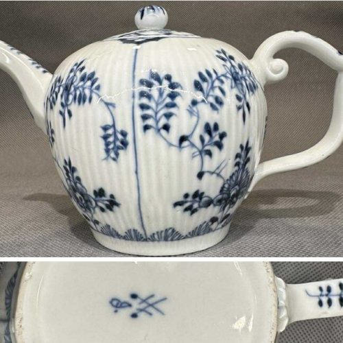Kulisty czajnik Herbaciany Królewska Miśnia ok 1740r