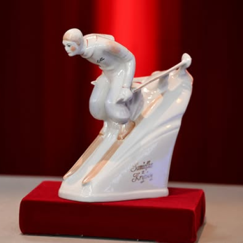 Figurka „Narciarz” z Ćmielowa